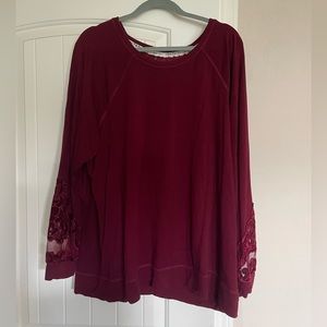 Beautiful Red Long Sleeve Top